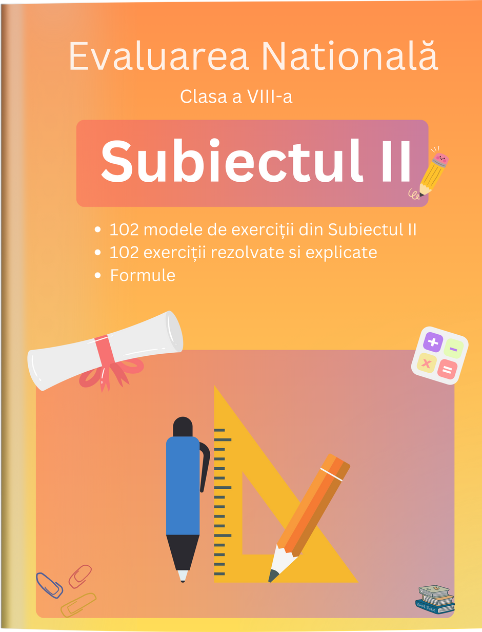 Culegeri Matematică cu Exerciții Rezolvate Clar, Pe Înțelesul Tuturor ...
